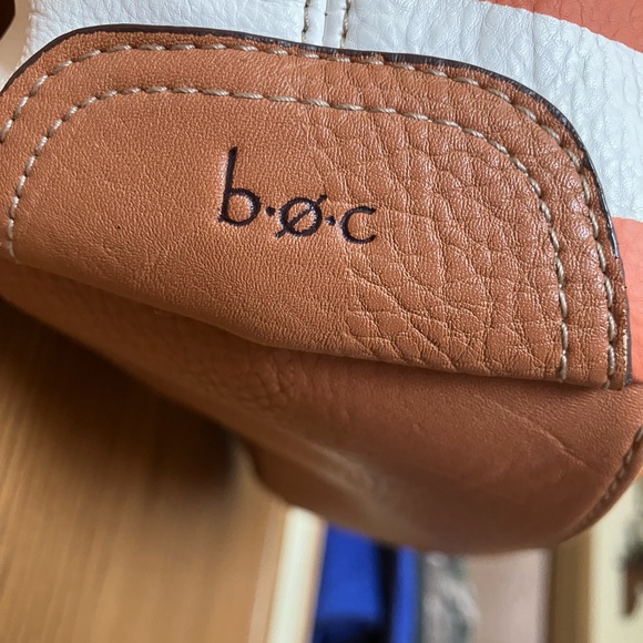 Born Concept Striped Brown and Orange Women's Bag - Picture 8 of 8